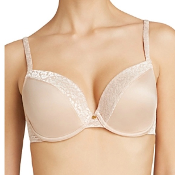 LE MYSTERE SAFARI CONTOUR BRA Women’s SZ US 32DDD Cream Full Coverage NEW - Picture 1 of 8